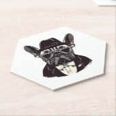 Frenchie The Gangster Untersetzer (angewinkelt)
