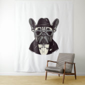 Frenchie The Gangster Wandteppich (Beispiel)