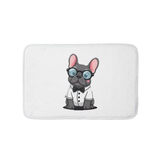 Frenchie The Gentlemen Kopie (5) Badematte (Vorderseite)