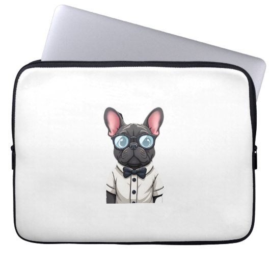 Frenchie The Gentlemen Kopie (6) Laptopschutzhülle (Vorderseite)