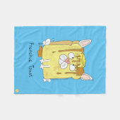 Frenchie Toast French Bulldog Fleece Blanket (Vorderseite (Horizontal))