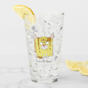 Frenchie Toast French Bulldog Funny Glas