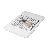 Frenchie Traits Bath Mat Badematte (Schrägansicht)