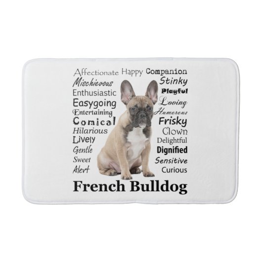 Frenchie Traits Bath Mat Badematte (Vorderseite)
