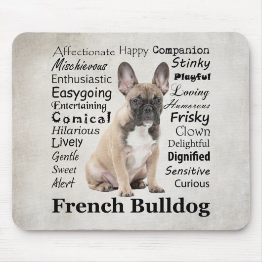 Frenchie Traits Mousepad (Vorne)