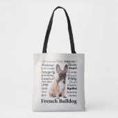Frenchie Traits Tasche (Vorderseite)