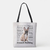Frenchie Traits Tasche (Rückseite)