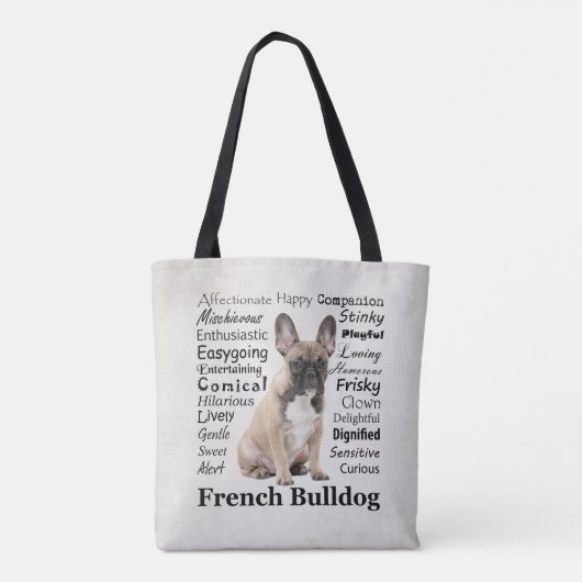 Frenchie Traits Tasche (Rückseite)