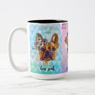 Frenchie Trio-Tasse Zweifarbige Tasse