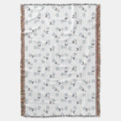 Frenchie und Daisies Throw Blanket Decke (Vorderseite Vertikal)