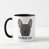 Frenchie Vater Blue French Bulldog Tasse (Links)