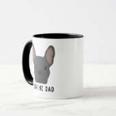 Frenchie Vater Blue French Bulldog Tasse (Vorderseite Links)