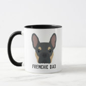 Frenchie Vater Blue und Tan French Bulldog Tasse (Links)