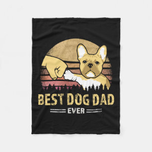 Frenchie Vater Ever Vintag French Bulldog Puppy Lo Fleecedecke