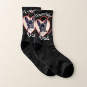 Frenchie Vater Hund Valentine's Socks Socken (Paar)