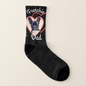 Frenchie Vater Hund Valentine's Socks Socken (Links - Innen)