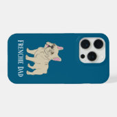 Frenchie-Vater iPhone Hülle (Rückseite (Horizontal))