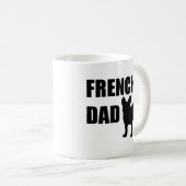 Frenchie Vater Kaffeetasse (VorderseiteRechts)