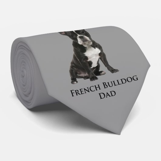 Frenchie Vater-Krawatte Krawatte (Gerollt)