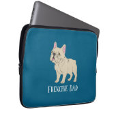 Frenchie-Vater Laptopschutzhülle (Vorne Rechts)