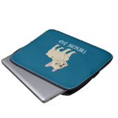 Frenchie-Vater Laptopschutzhülle (Vorne Knopf)