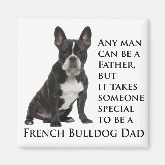 Frenchie Vater Magnet (Vorne)