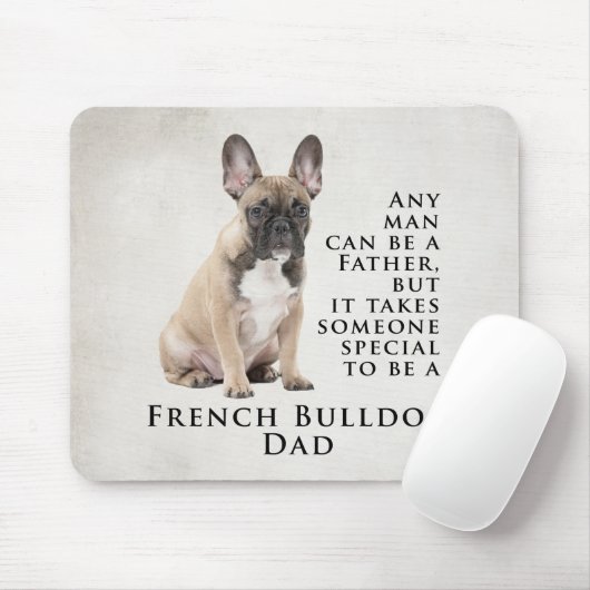 Frenchie Vater Mousepad (Mit Mouse)