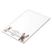Frenchie Vater Notepad Notizblock (angewinkelt)