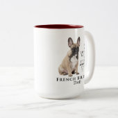 Frenchie Vater Tasse (VorderseiteRechts)