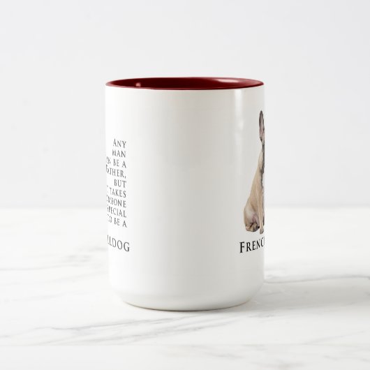 Frenchie Vater Tasse (Mittel)