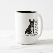 Frenchie Vater-Tasse Zweifarbige Tasse (VorderseiteRechts)