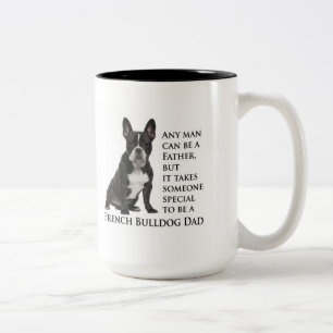 Frenchie Vater-Tasse Zweifarbige Tasse