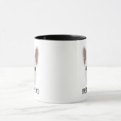 Frenchie Vater White French Bulldog Tasse (Zentrum)