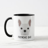 Frenchie Vater White French Bulldog Tasse (Links)