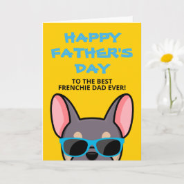 Frenchie Vatertag Lilac Tan French Bulldog Karte