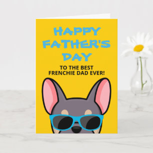 Frenchie Vatertag Lilac Tan French Bulldog Karte