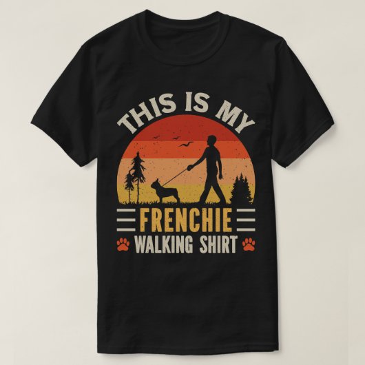Frenchie Walking T-Shirt (Design vorne)
