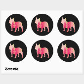 Frenchie Watercolor Stickers (Blatt)