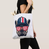 Frenchie Wearing USA Colors Tasche (Von Nahem)