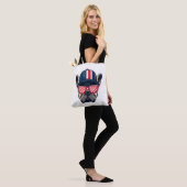Frenchie Wearing USA Colors Tasche (Am Model)