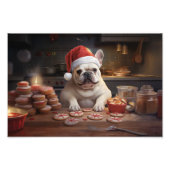 Frenchie Weihnachtskost Feiertag Fotodruck (Vorne)