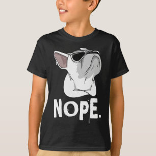Frenchie Weißer Französischer Bulldogge T-Shirt