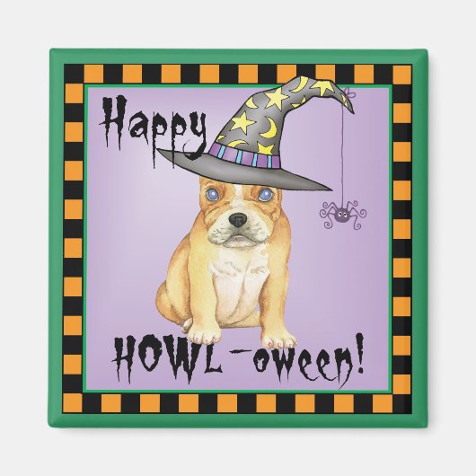 Frenchie Witch Magnet (Vorne)