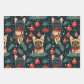 Frenchie Wrapping Paper Set 3 Geschenkpapier Set (Vorderseite 3)