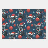 Frenchie Wrapping Paper Set 3 Geschenkpapier Set (Vorderseite 2)