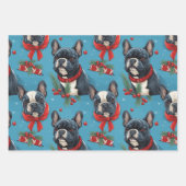 Frenchie Wrapping Paper Set 3 Geschenkpapier Set (Vorderseite)