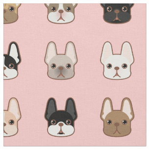 Frenchies-Familie Stoff