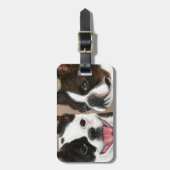 Frenchies Gepäckanhänger (Vorderseite vertikal)