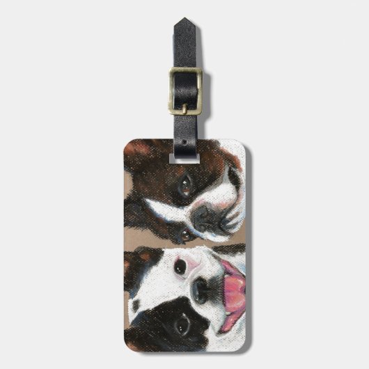 Frenchies Gepäckanhänger (Vorderseite vertikal)