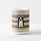 Frenchies Neutral Striped Kaffeetasse (Mittel)